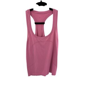 Lululemon Athletica Pink Seamless Racerback Tank Top Women's Activewear Size 8